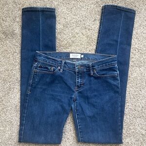 Abercrombie & Fitch size 2L Blue Low Rise Skinny Jeans